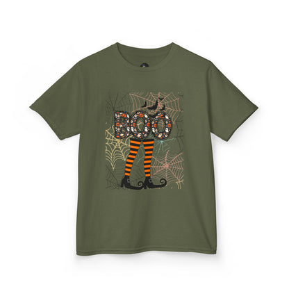 Kids Boo Crew Witch Feet Graphic Tee