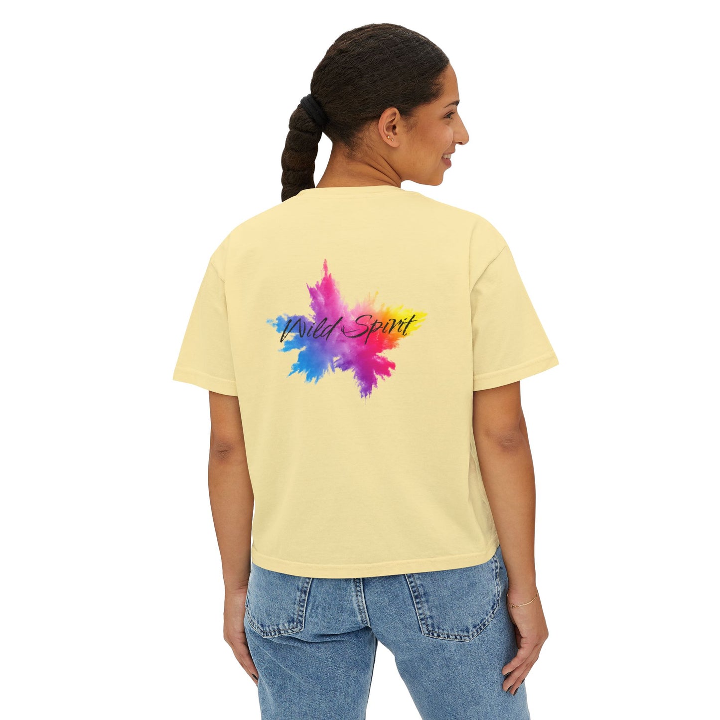 PERSONALIZE Eye of the Striped Storm - Oversized Boxy Fit Graphic T-shirt