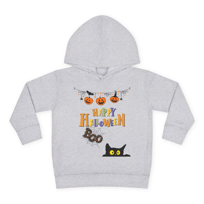 Toddler Black Cat & Pumpkin Patch Fleece Hoodie