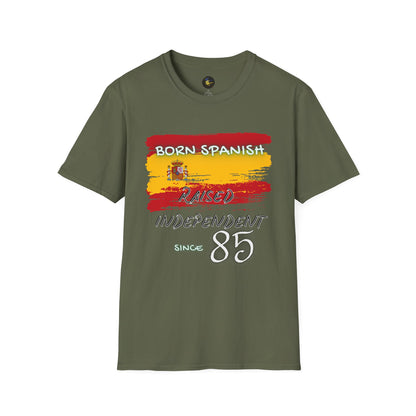 PERSONALIZE Born Spanish Unisex Cotton T-Shirt - Independent Spirit Tee