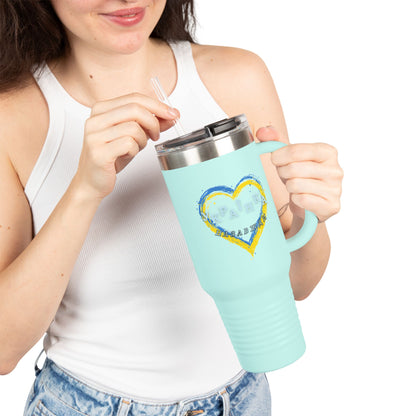 Ukrainian Girl Forever Insulated Travel Mug, 40oz