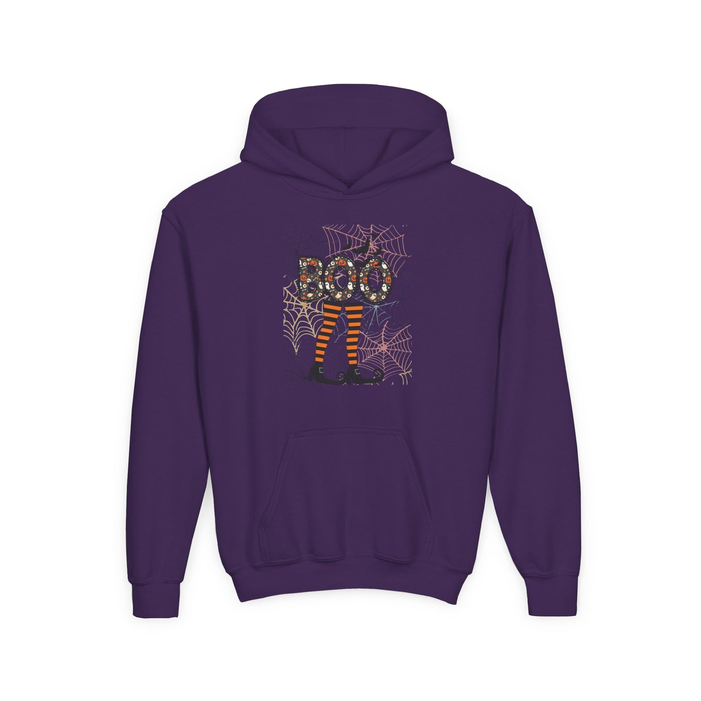 Kids Boo Crew Witch Feet Heavy Blend Cozy Hoodie