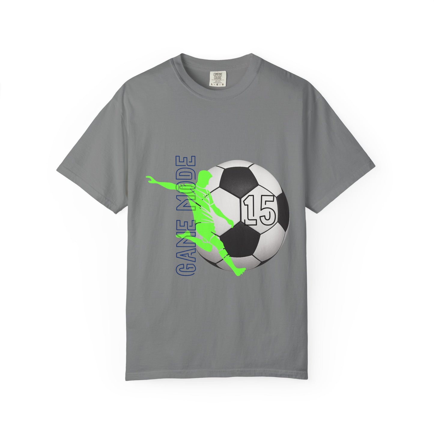 Personalize Unisex Soccer Vintage Touch Garment-Dyed T-shirt