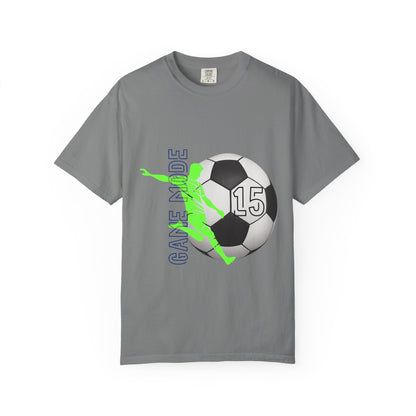 Personalize Unisex Soccer Vintage Touch Garment-Dyed T-shirt