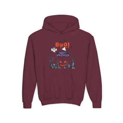 Kids Whispers in the Pumpkin Patch Heavy Blend Cozy Hoodie
