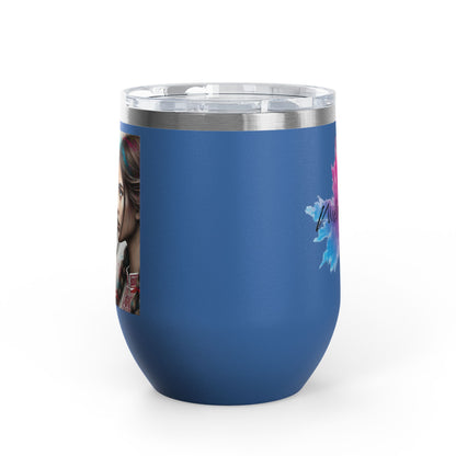Ukrainian Wild Spirit Girl Travel Mug   Size 12oz