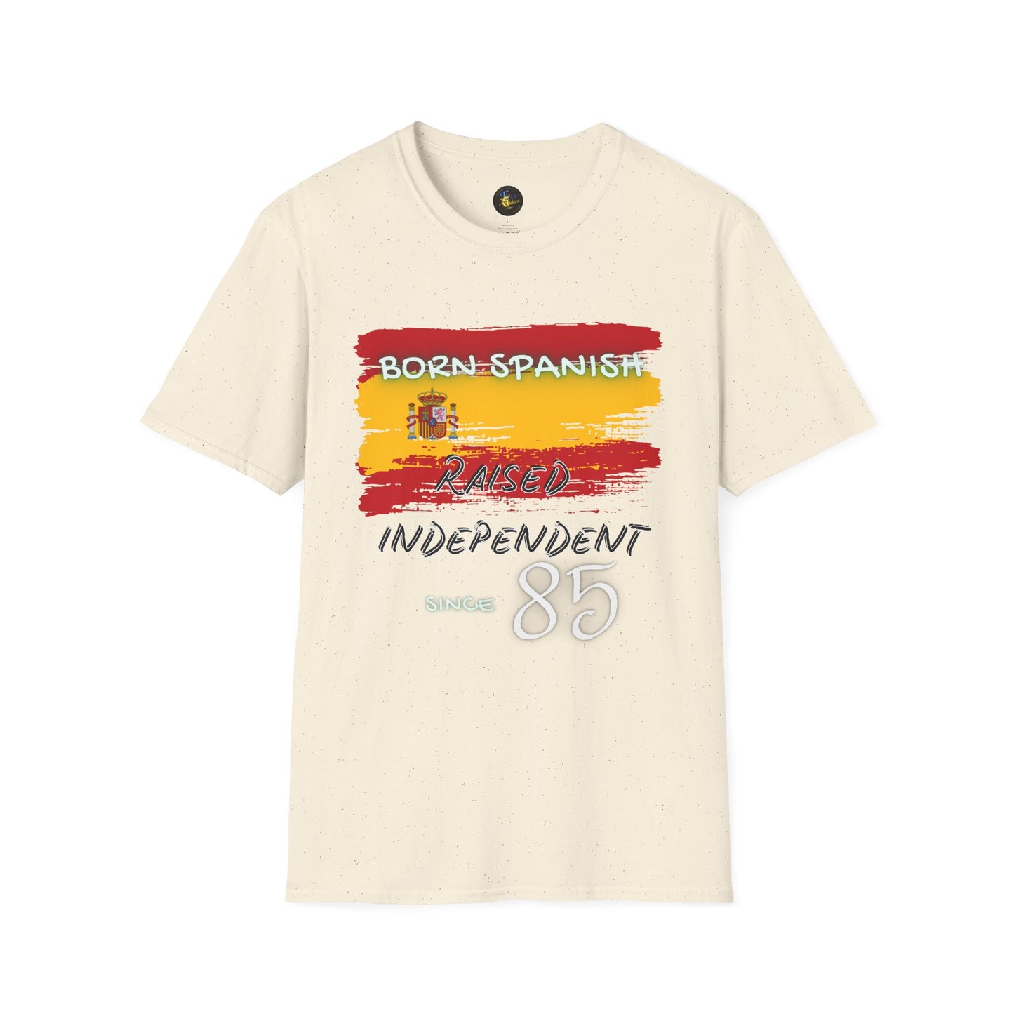 PERSONALIZE Born Spanish Unisex Cotton T-Shirt - Independent Spirit Tee