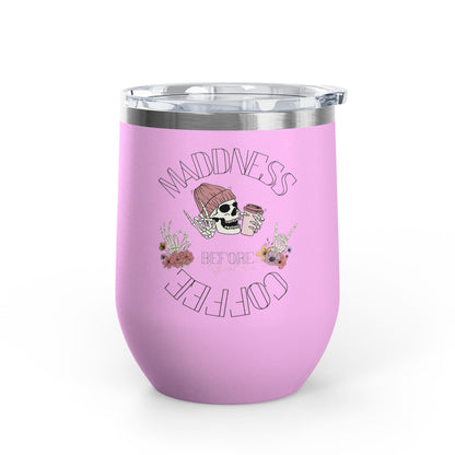 Skull Madness with Flowers Travel Mug 12oz