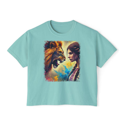 PERSONALIZE Face of Fearlessness Oversized Boxy Fit Graphic T-shirt