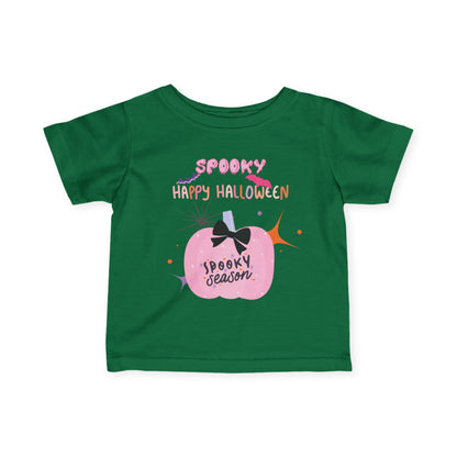 Baby Pretty in Pink Spooky Season Tee