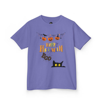 Kids Black Cat & Pumpkin Patch Tee