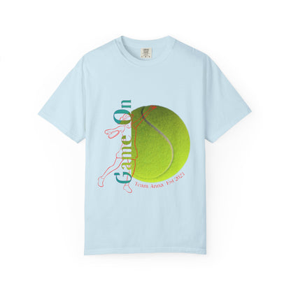 PERSONALIZE Women Tennis Court Vibes high-quality garment-dyed T-shirt