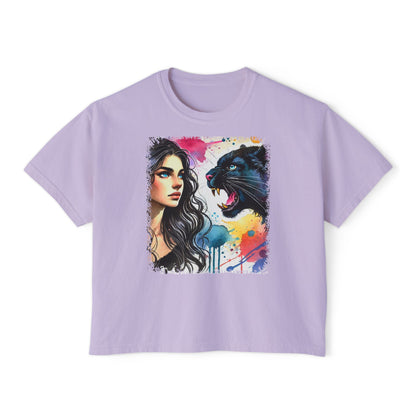 PERSONALIZE Still as the Huntress - Oversized Boxy Fit Graphic T-shirt