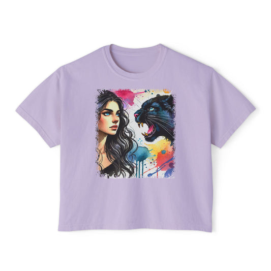 PERSONALIZE Still as the Huntress - Oversized Boxy Fit Graphic T-shirt
