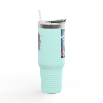 Lviv UA Vibrant Insulated Travel Mug, 40 oz