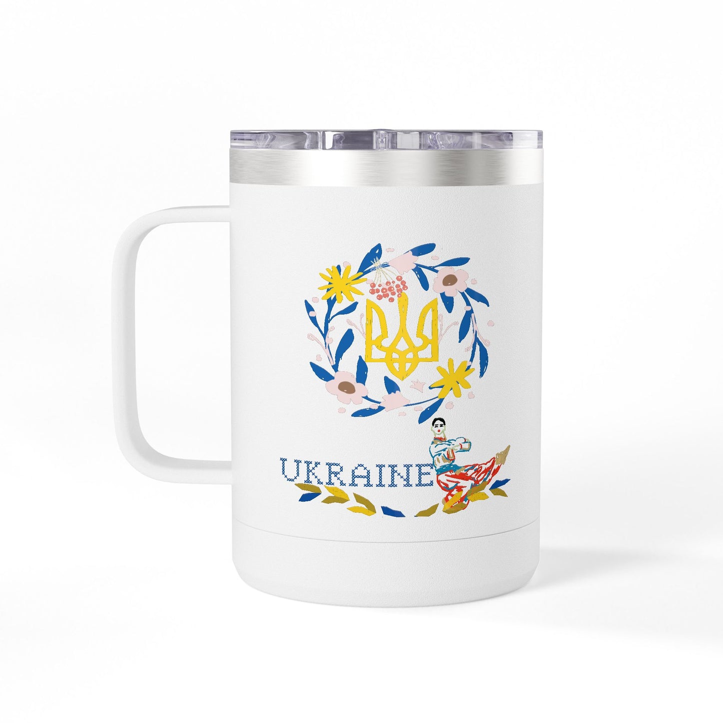 Ukrainian Kozak  Mug Tumbler, 15oz