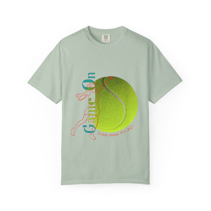 PERSONALIZE Women Tennis Court Vibes high-quality garment-dyed T-shirt