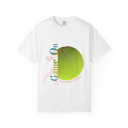 PERSONALIZE Women Tennis Court Vibes high-quality garment-dyed T-shirt