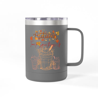 Autumn Coffee Mug Tumbler, 15oz