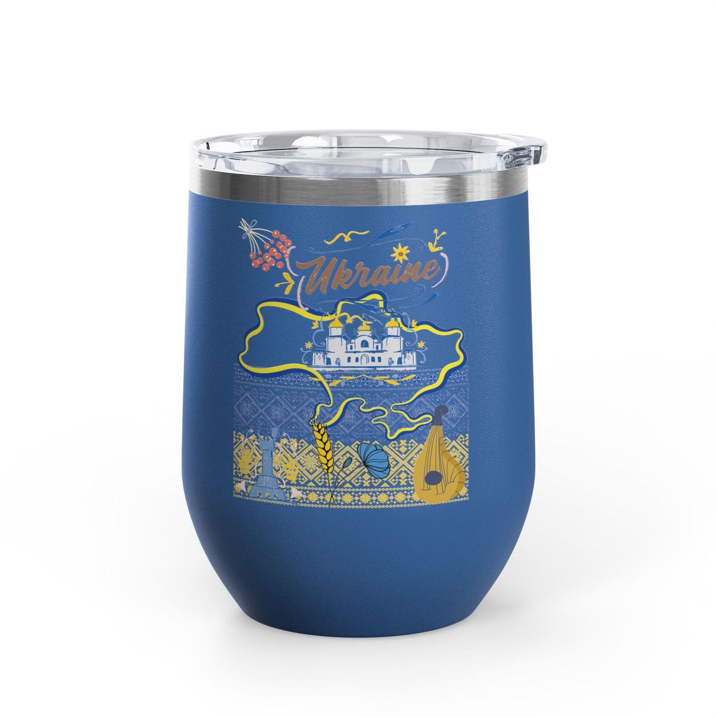Ukrainian Pride Travel Mug   Size 12oz