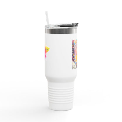 Ukrainian Wild Spirit  Girl Travel Mug, 40oz
