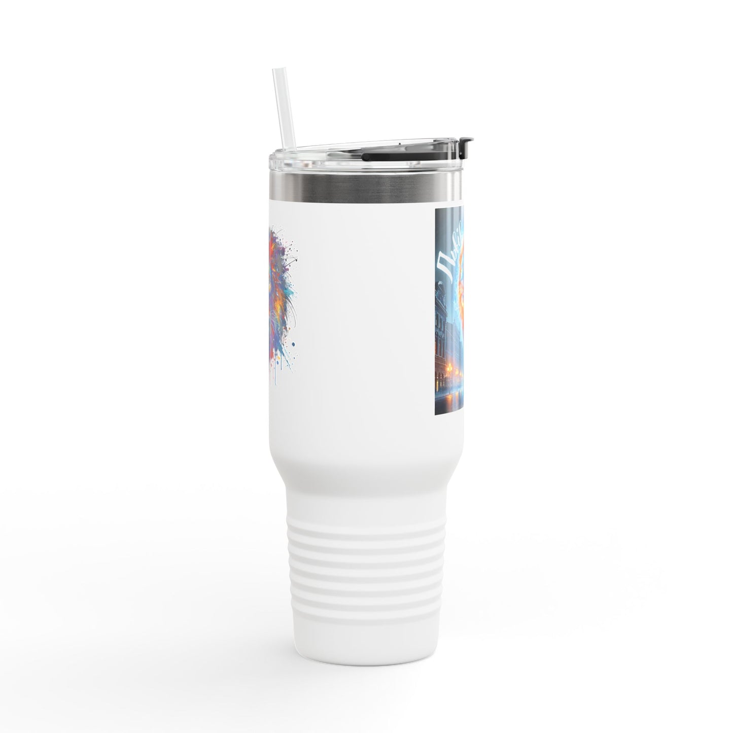 Lviv UA Vibrant Insulated Travel Mug, 40 oz