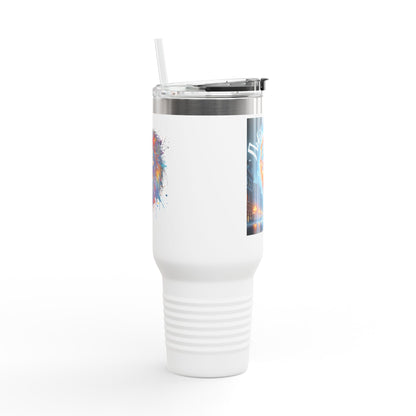Lviv UA Vibrant Insulated Travel Mug, 40 oz