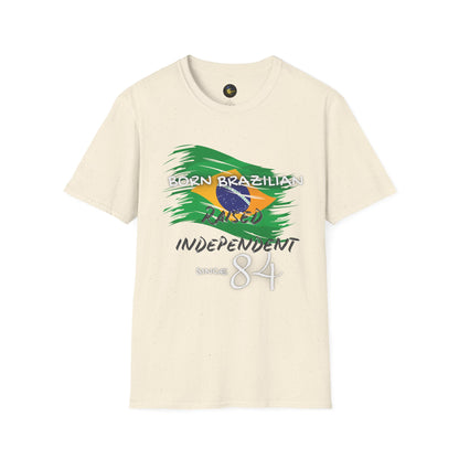 PERSONALIZE Born Brazilian Unisex Cotton T-Shirt - Independent Spirit Tee