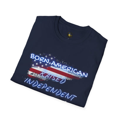 PERSONALIZE Born American Unisex Cotton T-Shirt - Independent Spirit Tee