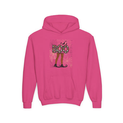 Kids Boo Crew Witch Feet Heavy Blend Cozy Hoodie