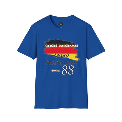 PERSONALIZE Born German Unisex Cotton T-Shirt - Independent Spirit Tee