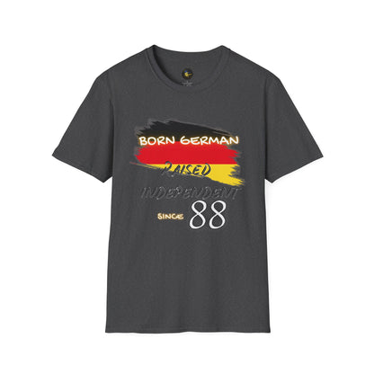 PERSONALIZE Born German Unisex Cotton T-Shirt - Independent Spirit Tee