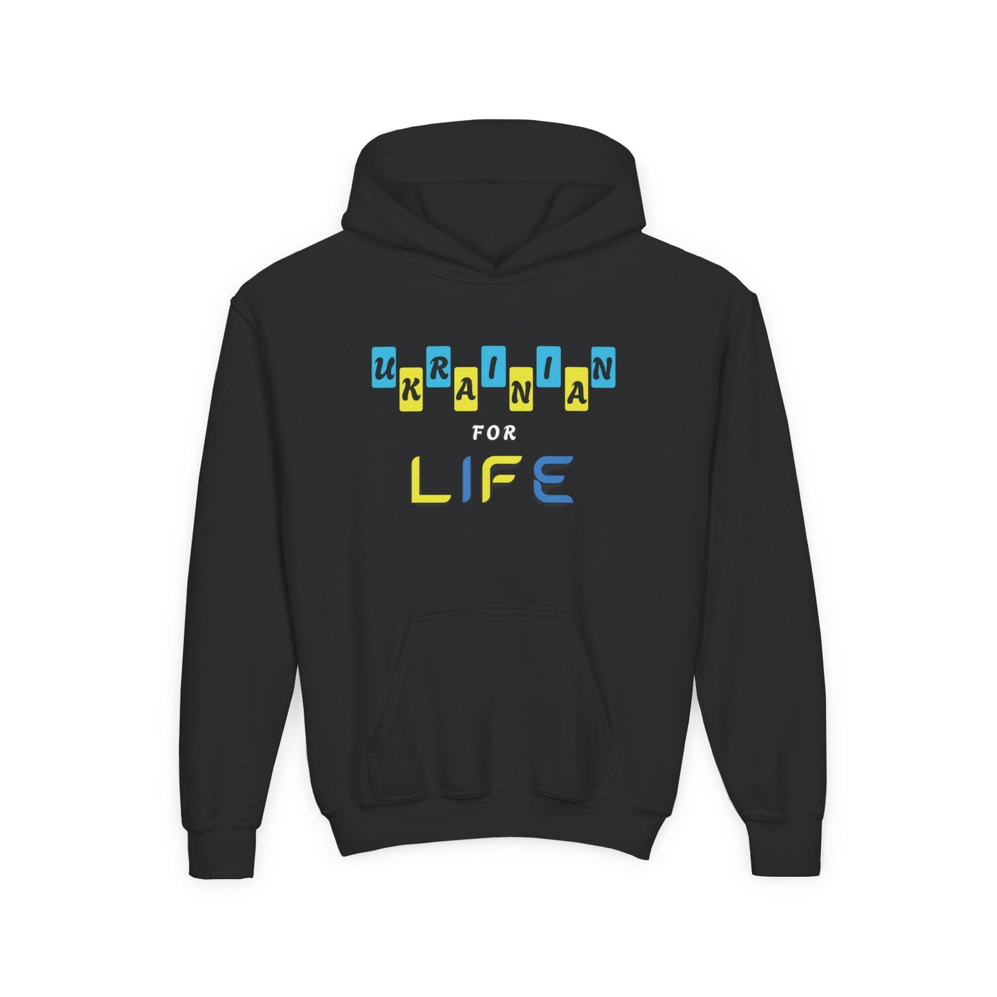 Kids Ukrainian for Life Heavy Blend Cozy Hoodie