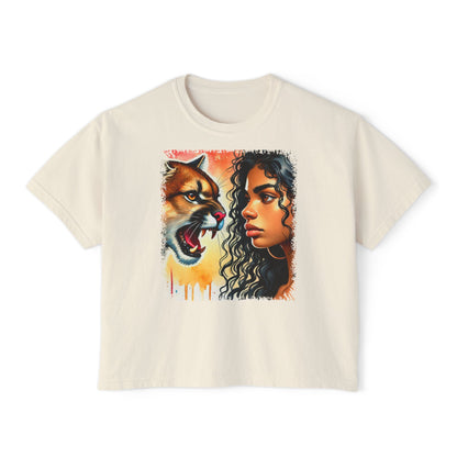 PERSONALIZE Silence Between Peaks - Oversized Boxy Fit Graphic T-shirt