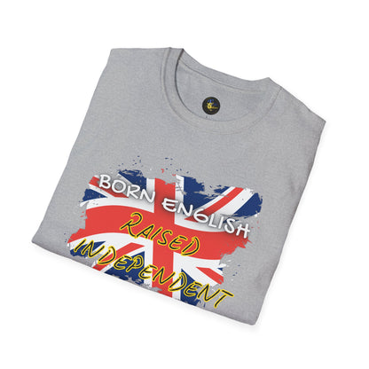 PERSONALIZE Born English Unisex Cotton T-Shirt - Independent Spirit Tee