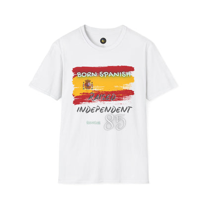 PERSONALIZE Born Spanish Unisex Cotton T-Shirt - Independent Spirit Tee