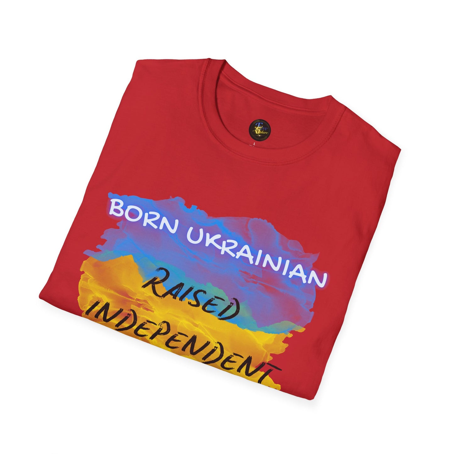 PERSONALIZE Born Ukrainian Unisex Cotton T-Shirt - Independent Spirit Tee