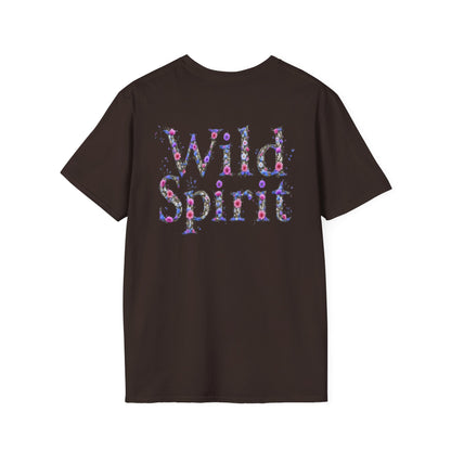 Wild Spirit Butterfly V-Neck Tee for Women