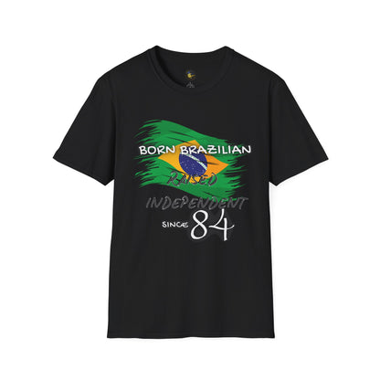 PERSONALIZE Born Brazilian Unisex Cotton T-Shirt - Independent Spirit Tee