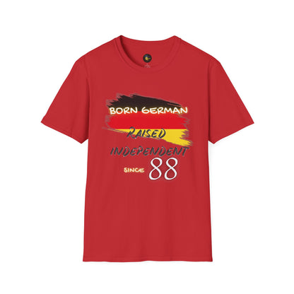 PERSONALIZE Born German Unisex Cotton T-Shirt - Independent Spirit Tee