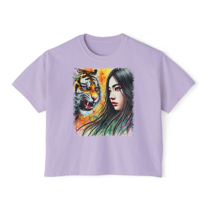 PERSONALIZE Unshaken by Stripes - Oversized Boxy Fit Graphic T-shirt