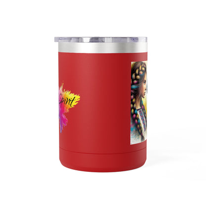 Ukrainian Wild Spirit Girl Mug Tumbler, 15oz