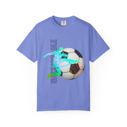 PERSONALIZE Unisex Soccer Classic Kick Garment-Dyed T-shirt