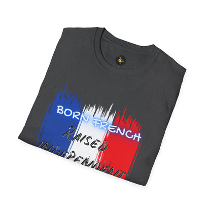PERSONALIZE Born French Unisex Cotton T-Shirt - Independent Spirit Tee