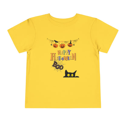 Toddler Black Cat & Pumpkin Patch Tee