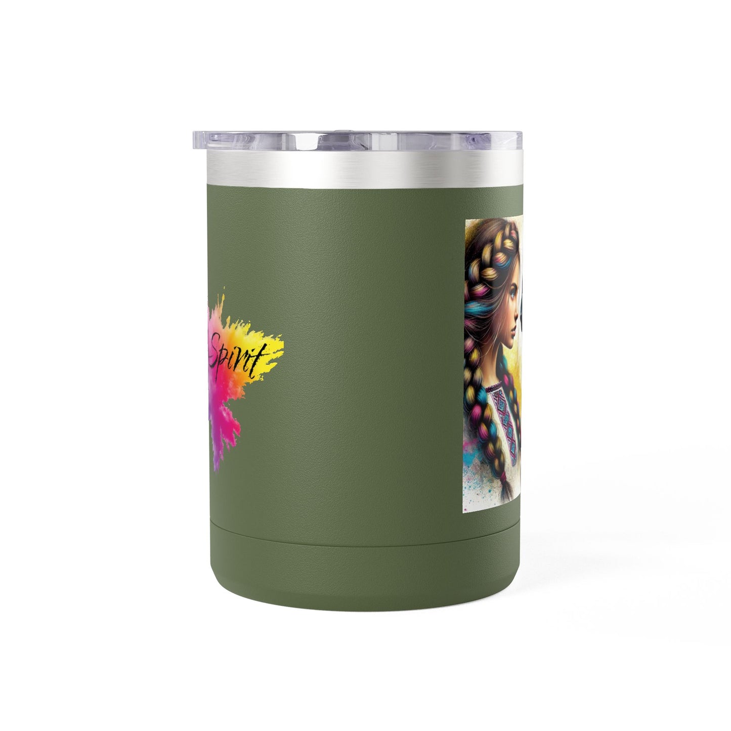 Ukrainian Wild Spirit Girl Mug Tumbler, 15oz