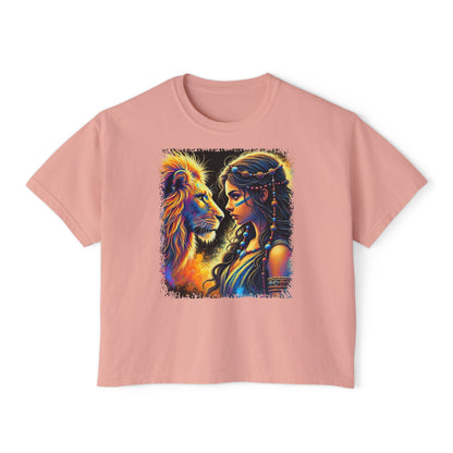 PERSONALIZE Where Courage Meets the Wild Oversized Boxy Fit Graphic T-shirt
