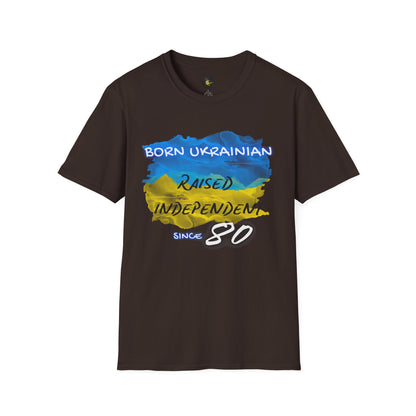 PERSONALIZE Born Ukrainian Unisex Cotton T-Shirt - Independent Spirit Tee