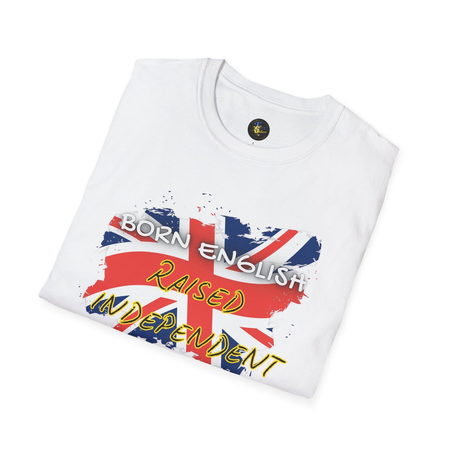 PERSONALIZE Born English Unisex Cotton T-Shirt - Independent Spirit Tee