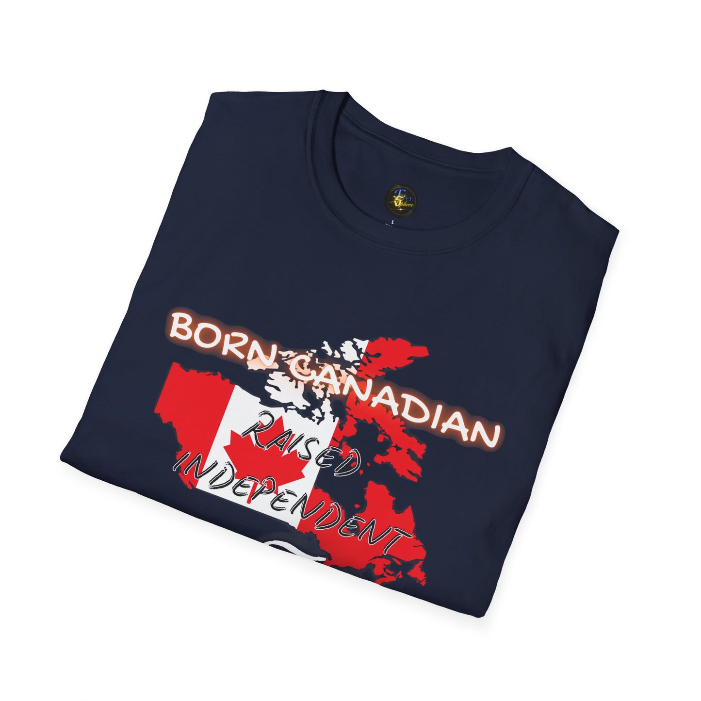 PERSONALIZE Born Canadian Unisex Cotton T-Shirt - Independent Spirit Tee